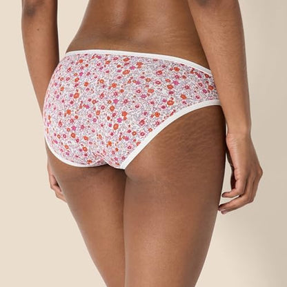 Amazon Essentials Women's Cotton Bikini Brief Underwear (Available in Plus Size), Multipacks