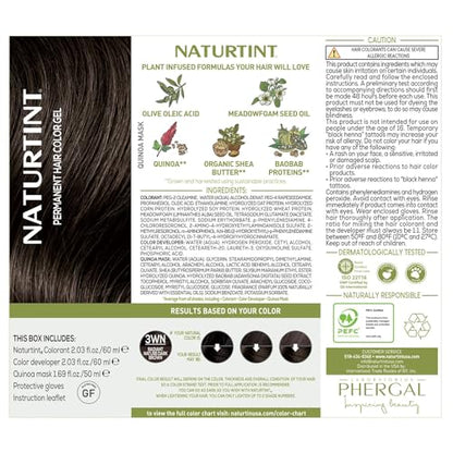 Naturtint 3WN Radiant Nature Dark Brown Permanent Hair Color (Pack of 1), Ammonia Free, Vegan, Cruelty Free, up to 100% Gray Coverage, Long Lasting Results (Packaging may vary)