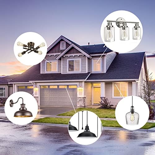 TJOY Edison Light Bulbs 60W Equivalent, Dimmable Vintage LED Light Bulbs, E26 Medium Base, Warm White 2700K, ST58, 8W, 800LM, 80+ CRI, Antique Decorative Filament LED Bulb, Clear Glass, 6 Pack