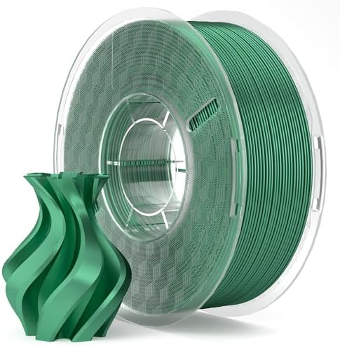 ELEGOO Silk PLA Filament 1.75mm Holly Green 1KG, 3D Printer Filament Dimensional Accuracy +/- 0.02mm, 1kg Spool(2.2lbs) Fits for Most FDM 3D Printers
