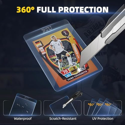 1000ct Semi Rigid Card Holders & 1000ct Card Sleeves for PSA, SGC, BGS, CSG Graded Card Submissions, Semi Rigid Card Sleeves, Baseball Card Protectors, PSA Graded Card Sleeve for Trading Card