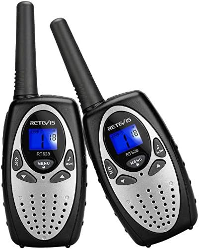 Retevis RT628 Walkie Talkies for Kids,Toy Gifts for 6-12 Year Old Boys Girls,Kid Gifts Walkie Talkie for Adults Outdoor Camping Hiking(Silvery 1 Pair)