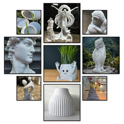 Geeetech Marble PLA Filament, 1.75mm 3D Printer Filament 1kg(2.2lbs), Dimensional Accuracy +/- 0.02 mm, Marble White-Brown Stone Color, Fit Most FDM Printer