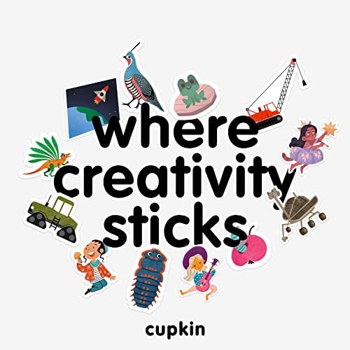 Cupkin Bird Sticker Book Activity for Kids, Toddler Airplane Travel Essentials, 500+ Parrot Stickers + 12 Scenes + 12 Coloring Book Pages, Bird Lover Kids Gift, Kid Crafts for Ages 2-8