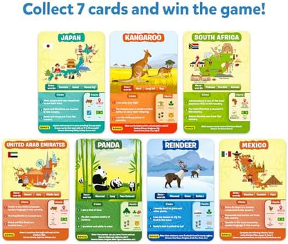 Skillmatics Guess in 10 Animals & Countries Combo, Perfect for Boys, Girls, Kids & Families Who Love Card Games, Educational Toys, Board Games, Trivia, Gifts for Ages 6, 7, 8, 9, 10 & Up