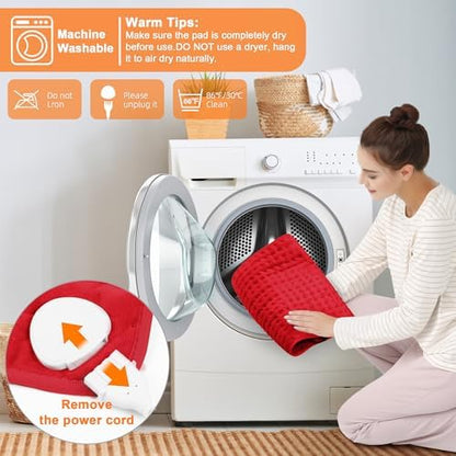 Heating Pad,Electric Heating Pads for Back,Hot Heated Pad for Abdomen,Shoulder,Knee,Multiple Temp and Auto Shut Off