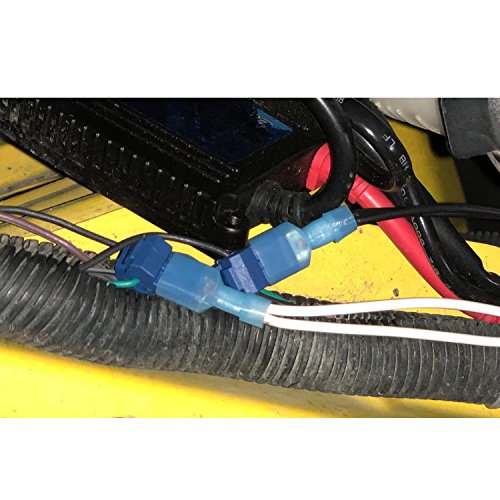 Nilight - 50031R 240 Pcs/120 Pairs Splice Wire Terminals T-Tap Self-Stripping with Nylon Fully Insulated Male Quick Disconnects Kit