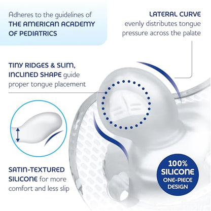 Chicco PhysioForma Luxe Silicone One Piece Pacifier for Babies Aged 0-6m | Fashion Textured Shield | BPA & Latex Free | Reusable Sterilizing Case | Multicolor, 4pk