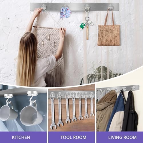 Neosmuk Magnetic Hooks, Cruise Ship Essentials, 100lb+ Heavy Duty Magnetic Hooks for Cruise Cabins, Refrigerator, Grill, Hanging, and Travel | Extra Strong Must-Haves Magnet Hook,Gold