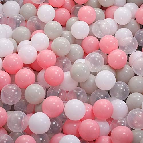 MoonxHome Ball Pit Balls for Toddlers, BPA Free Crush Proof Plastic Toy Balls for Ball Pit, Children's Pool Water Toys, Macaron Ocean Balls for Play Tent 2.15 Inch Pack of 100…