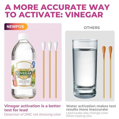 Lead Paint Test Kit: 60 Swabs Accurately Formulated Lead Test Kit Testing for Dishes Paint Cups Ceramics Toy and All Surfaces - Results in 30 Seconds Lead Detector