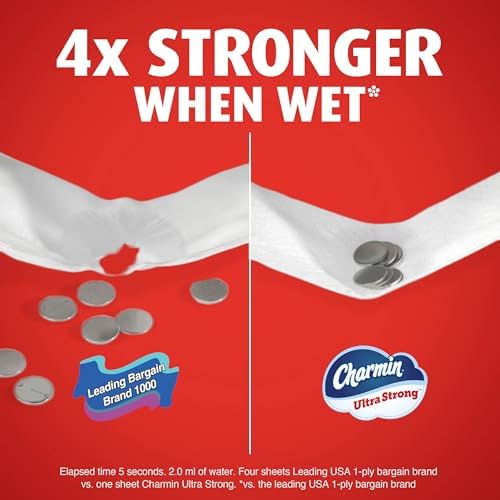 Charmin Ultra Strong Toilet Paper, 18 Mega XL Rolls = 108 Regular Rolls