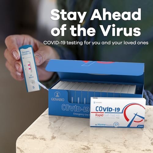 Genabio COVID Home Test (1 Pack - 14 Tests) – FDA EUA Authorized, 15-Minute at-Home Results, OTC at Home Covid Test Kit, Nasal Swab, Easy to Use & No Discomfort, Ages 2+