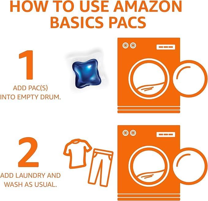 Amazon Basics Laundry Detergent Pacs, Fresh Scent, 120 Count (Previously Solimo)
