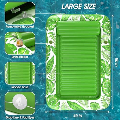 Inflatable Tanning Pool Lounger Float - Jasonwell 4 in 1 Sun Tan Tub Sunbathing Pool Lounge Raft Floatie Toys Water Filled Tanning Bed Mat Pad for Adult Blow Up Kiddie Pool Kids Ball Pit Pool