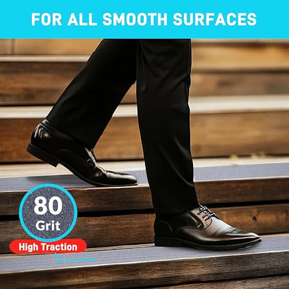 Lifegrip Anti Slip Traction Tape, 4 Inch x 38 Foot - Best Grip, Friction, Abrasive Adhesive for Stairs, Tread Step, Indoor, Outdoor, Grey (4" X 38')