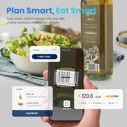 Etekcity Smart Scale for Body Weight Fat, Digital Bathroom Weighing Machine for Accurate BMI Muscle Mass Composition, Home Use Apple Health Compatible Fitness Equipment