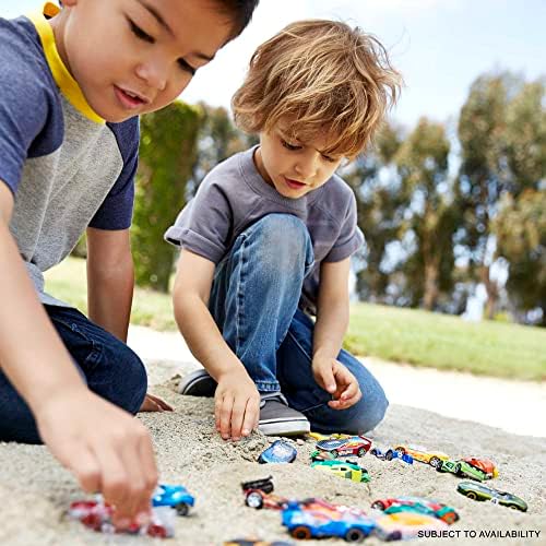 Hot Wheels Track Builder Unlimited Playset Fuel Can Stunt Box, 14 Component Parts & 1:64 Scale Toy Car | Hot Wheels Set of 10 1:64 Scale Toy Trucks and Cars