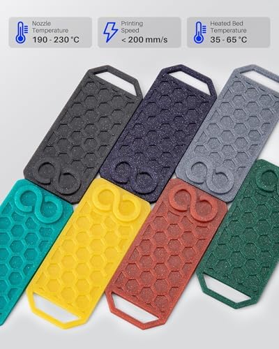 ELEGOO PLA Filament 1.75mm Sparkle Turquoise 1KG, Glitter Twinkling 3D Printer Filament Dimensional Accuracy +/- 0.02mm, 1kg Spool(2.2lbs) Fits for Most FDM 3D Printers