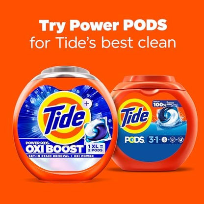 Tide PODS Laundry Detergent Pacs, 3-in-1 Stain Remover, Odor Fighter, Color Protector, 76 Count, HE compatible, Original Scent