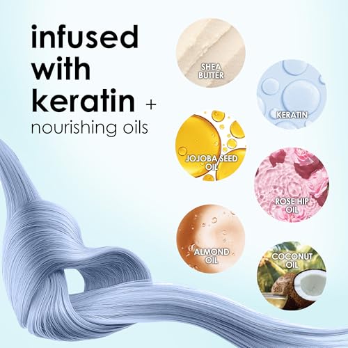 Keracolor Color + Clenditioner 3-in-1 Color-Depositing Conditioner, Gently Cleanses & Conditions, Semi-Permanent Hair Color, 23 Shades, 12 Fl Oz