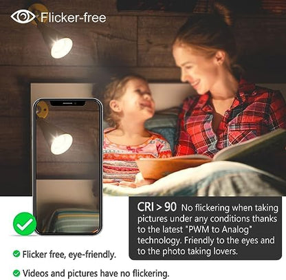 UCB Alexa Light Bulb 130W Equivalent, Smart Light Bulbs Warm White to Daylight Tunable, A19 E26 Bluetooth LED Bulbs Work with Alexa Only for Bedroom Kitchen Living Office No WiFi Required 4 Pack