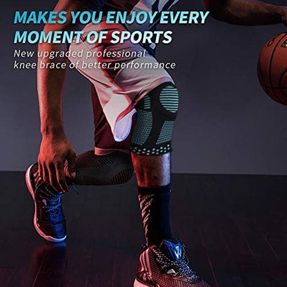 NEENCA Knee Brace for Women & Men, Medical Knee Support with Patella Pad & Side Stabilizers, Knee Compression Sleeve for Knee Pain, Meniscus Tear, ACL, Joint Pain, Runner, Workout - FSA/HSA Eligible