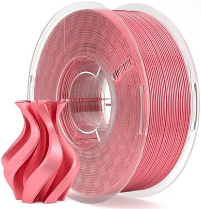 ELEGOO Silk PLA Filament 1.75mm Coral Pink 1KG, Shiny 3D Printer Filament Dimensional Accuracy +/- 0.02mm, 1kg Spool(2.2lbs) Fits for Most FDM 3D Printers