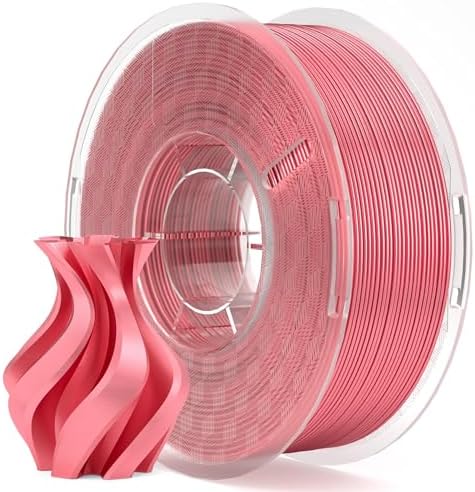 ELEGOO Silk PLA Filament 1.75mm Coral Pink 1KG, Shiny 3D Printer Filament Dimensional Accuracy +/- 0.02mm, 1kg Spool(2.2lbs) Fits for Most FDM 3D Printers