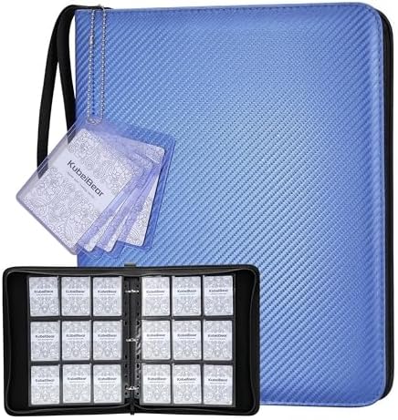 Premium 9-Pocket Card Binder 720 Capacity, Zippered Trading Card Holder for MTG, Sports & Collectible Cards – Acid-Free, Durable & Travel-Friendly Storage (Blue, 9 Pocket)