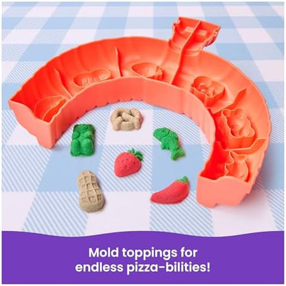 Kinetic Sand SquishPizza Playset, Rising Pizza Toy with 1lb of Play Sand & 5 Tools, Sensory Toys for Kids & Classroom, Back to School Teacher Must Haves