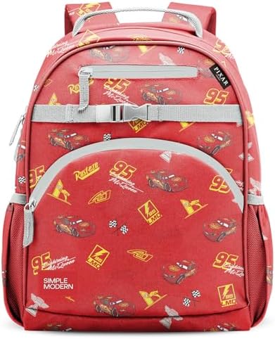 Simple Modern Medium Disney Toddler Backpack for School Girls and Boys | Kindergarten Elementary Kids Backpack | Fletcher Collection | Kids - 15" tall | Cars Lightning Speed