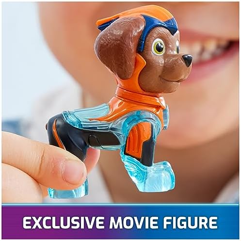 Paw Patrol: The Mighty Movie, Toy Jet Boat with Zuma Mighty Pups Action Figure, Lights and Sounds, Kids Toys for Boys & Girls 3+