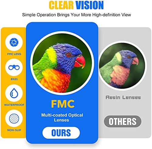 LET'S GO! Binocular for Kids, Compact High Resolution Shockproof Binoculars