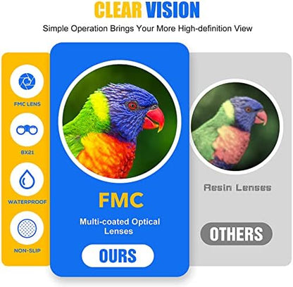 LET'S GO! Binocular for Kids, Compact High Resolution Shockproof Binoculars