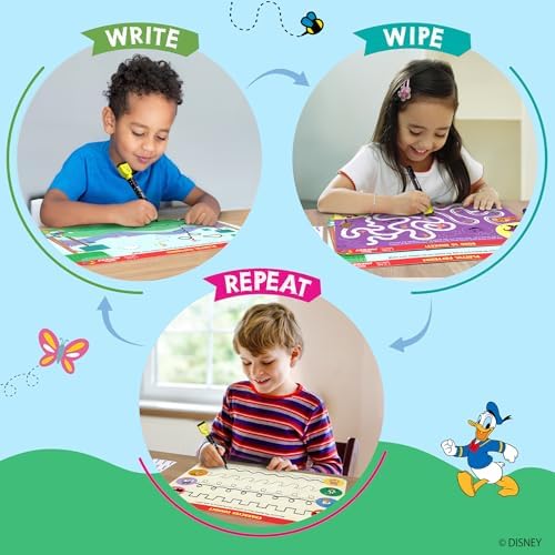 Skillmatics I Can Write Disney Junior Mickey Mouse - Reusable Preschool Learning Activities, Educational Toy and Game, Back to School Supplies, Gifts for Students, Kids, Toddlers Ages 3, 4, 5, 6