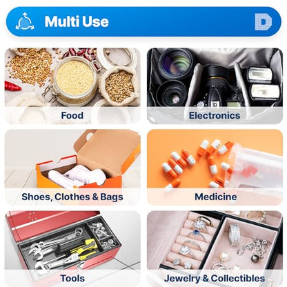 Dry & Dry 1 Gram [500 Packets] Silica Gel Packets Desiccants, Silica Packets - Rechargeable Silica Gel Packs, Desiccants Packets, Silica Gel