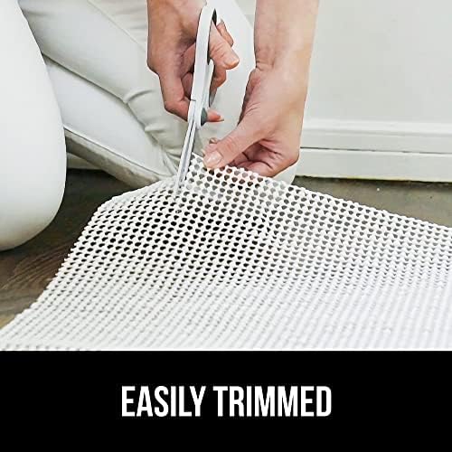 GORILLA GRIP Strong Rug Pad Gripper, 4x6 FT, US Designed, Grips Keep Area Rugs Safe and in Place, Thick, Slip and Skid Resistant Pads for Hard Floors, Under Carpet Mat Cushion and Hardwood Protection