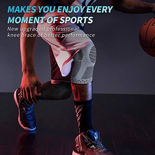 NEENCA Professional Knee Brace for Pain Relief, Medical Knee Support with Patella Pad & Side Stabilizers, Compression Knee Sleeve for Meniscus Tear, ACL, Joint Pain, Runner, Workout - FSA/HSA APPROVED