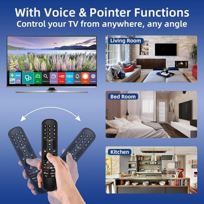 Replacement for LG TV Remote, for All 2019-2024 LG Remote Control for Smart TVs, for Magic MR20/21/22/23/24GA with Voice and Pointer Function. 1-Year Warranty.