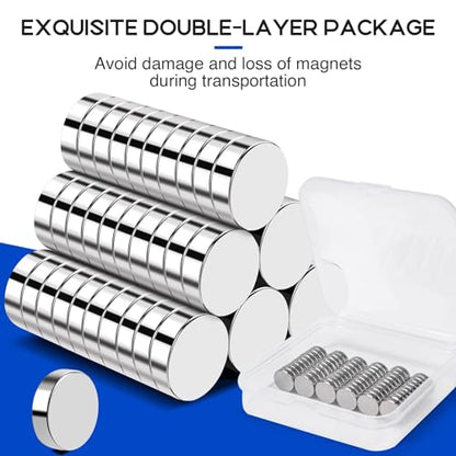 Refrigerator Magnets, 120 Pcs Rare Earth Magnets, Neodymium Fridge Magnet Whiteboard Magnets for Crafts, DIY, Office, Dry Erase Board