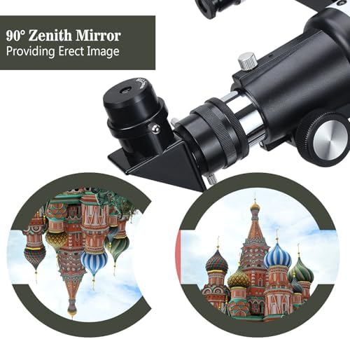 Telescopes, Telescope for Kids and Adults Beginners, 70mm Aperture 400mm Focus Length Refractor Travel Telescope with AZ Mount for Observe The Moon and Landscape (White)