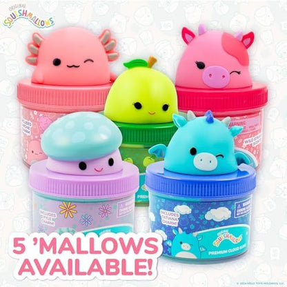 Original Squishmallows Premium Cloud Slime, 3-Pack, 9 Add Ins, 8 oz. Fluffy Slimes, for Kids, Bulk, Great 6 Year Old Toys & Party Favors, Super Soft Sludge Toy