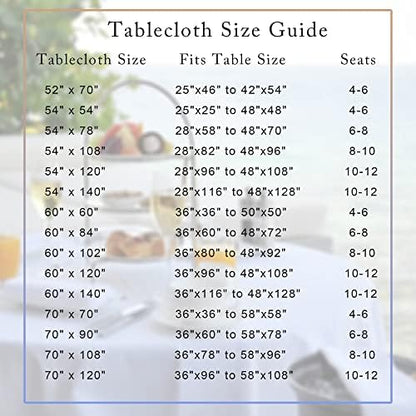 sancua Clear Plastic 100% Waterproof Tablecloth - 60 x 102 Inch - Vinyl PVC Rectangle Table Cloth Protector Oil Spill Proof Wipe Clean Table Cover for Dining Tables, Parties & Camping, Crystal Clear