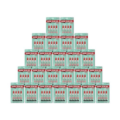 Super Glue Gel, Food Safe Instant Adhesive, Multipack Cyanoacrylate Strong Clear Glue for Shoe Sole Repair, Ceramic Plastic Metal Wood Pottery Leather Aquarium Glass Rubber, Strong Bonding