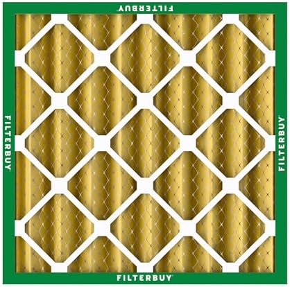 Filterbuy 20x20x4 Air Filter MERV 11 Allergen Defense (2-Pack), Pleated HVAC AC Furnace Air Filters Replacement (Actual Size: 19.50 x 19.50 x 3.63 Inches)