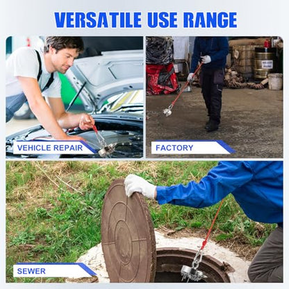 DIYMAG Strong Double Side Neodymium Fishing Magnets,550 lbs(249 KG) Pulling Force Rare Earth Magnet with 20m (65 Foot) Durable Rope and Protective Gloves,for Retrieving in River and Magnetic Fish