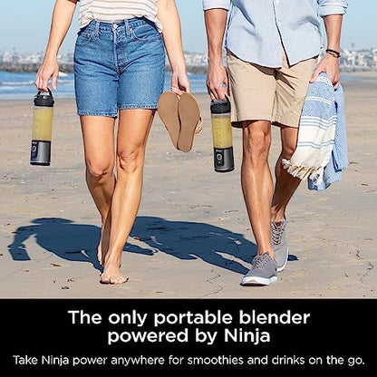 Ninja BC151BK Blast Portable Blender, Cordless, 18oz. Vessel, Personal Blender-for Shakes & Smoothies, BPA Free, Leakproof-Lid & Sip Spout, USB-C Rechargeable, Dishwasher Safe Parts, Black