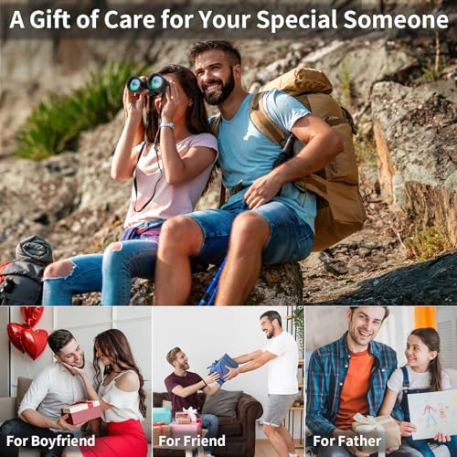 Binoculars 12x42 for Adults and Kids Night Vision Binoculars Compact Binocular Large Eyepiece Waterproof Binocular Wide Field of View for Bird Watching,Hiking,Hunting,Concert with Carrying Bag