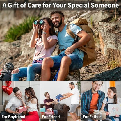 Binoculars 12x42 for Adults and Kids Night Vision Binoculars Compact Binocular Large Eyepiece Waterproof Binocular Wide Field of View for Bird Watching,Hiking,Hunting,Concert with Carrying Bag